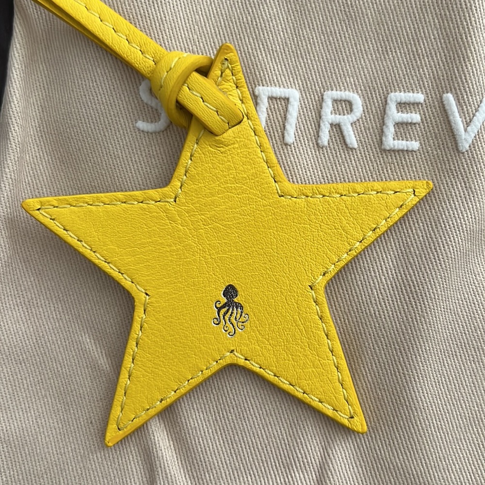 NWOT - Senreve Leather Star Charm + Dust Bag - Picture 3 of 5